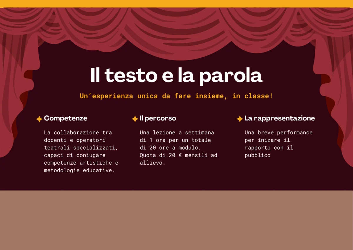 Teatro in Classe — slide 5